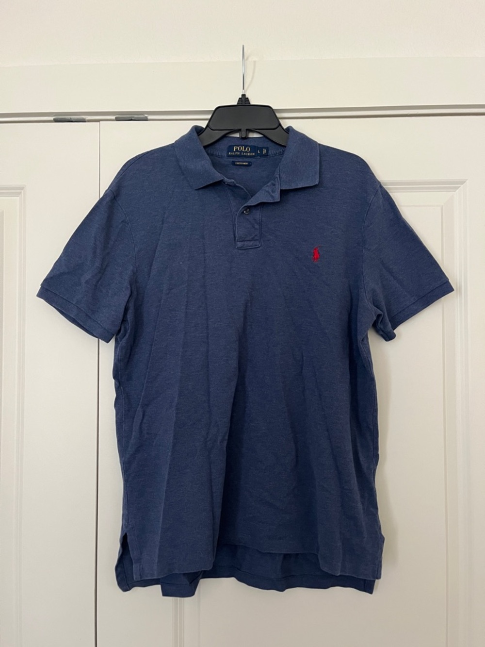 Polo by Ralph Lauren Navy Polo with Red Pony Embroidery